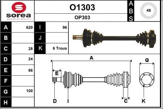 SNRA O1303 - Pogonska osovina www.molydon.hr