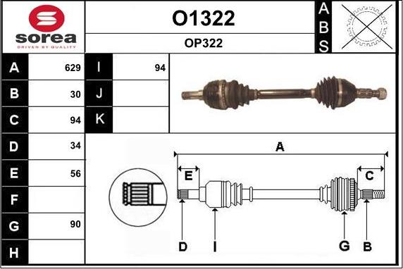 SNRA O1322 - Pogonska osovina www.molydon.hr