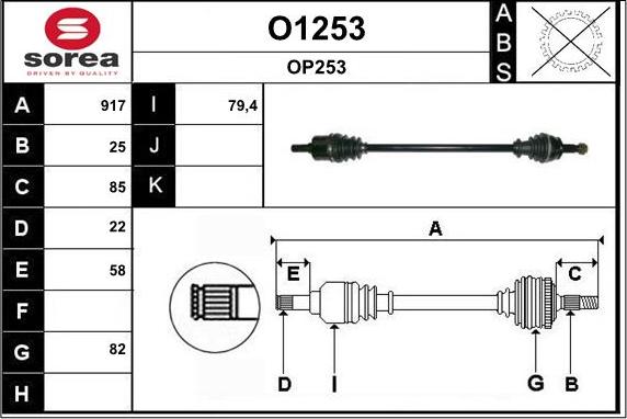 SNRA O1253 - Pogonska osovina www.molydon.hr