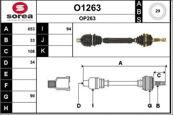 SNRA O1263 - Pogonska osovina www.molydon.hr