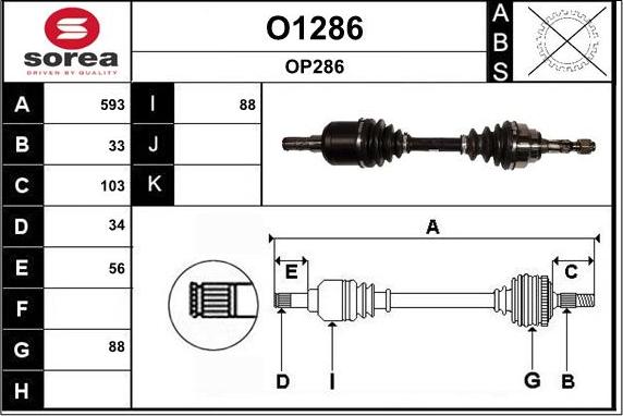 SNRA O1286 - Pogonska osovina www.molydon.hr