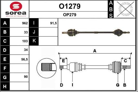 SNRA O1279 - Pogonska osovina www.molydon.hr