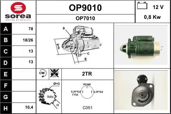 SNRA OP9010 - Starter www.molydon.hr