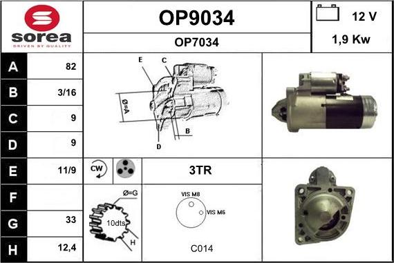 SNRA OP9034 - Starter www.molydon.hr