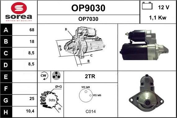 SNRA OP9030 - Starter www.molydon.hr