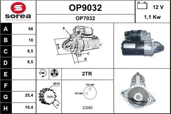 SNRA OP9032 - Starter www.molydon.hr