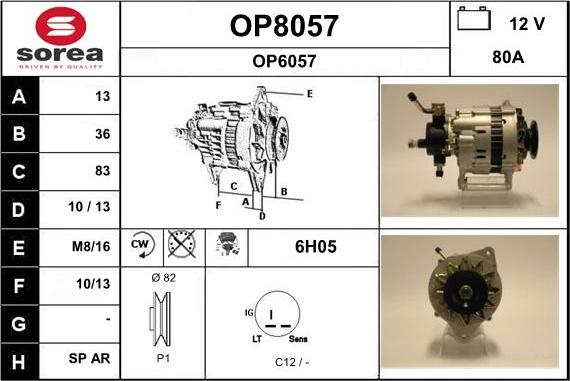 SNRA OP8057 - Alternator www.molydon.hr