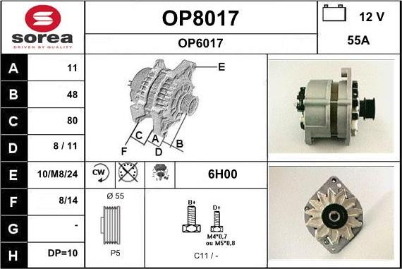 SNRA OP8017 - Alternator www.molydon.hr