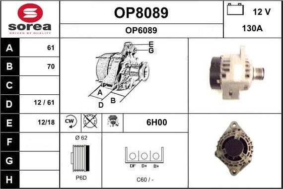 SNRA OP8089 - Alternator www.molydon.hr