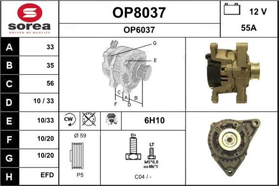 SNRA OP8037 - Alternator www.molydon.hr