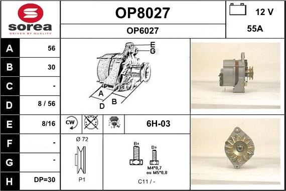 SNRA OP8027 - Alternator www.molydon.hr