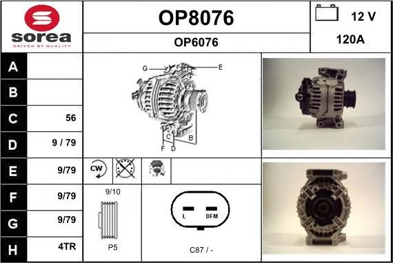 SNRA OP8076 - Alternator www.molydon.hr