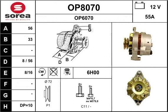 SNRA OP8070 - Alternator www.molydon.hr