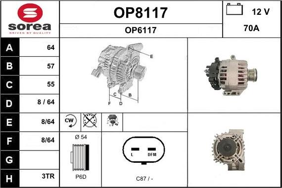 SNRA OP8117 - Alternator www.molydon.hr