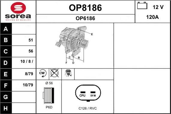 SNRA OP8186 - Alternator www.molydon.hr