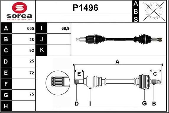 SNRA P1496 - Pogonska osovina www.molydon.hr