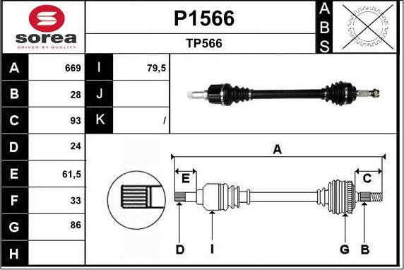 SNRA P1566 - Pogonska osovina www.molydon.hr