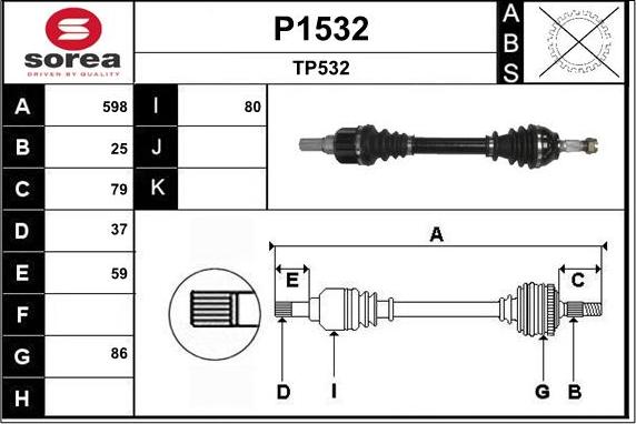 SNRA P1532 - Pogonska osovina www.molydon.hr