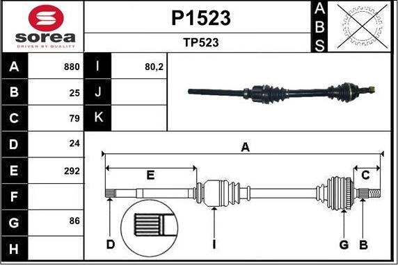 SNRA P1523 - Pogonska osovina www.molydon.hr