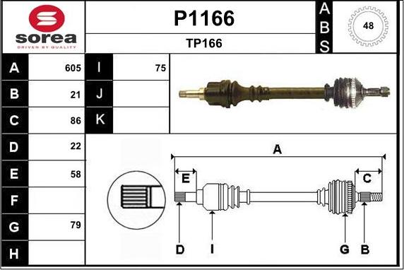 SNRA P1166 - Pogonska osovina www.molydon.hr