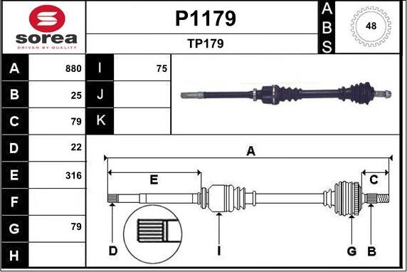 SNRA P1179 - Pogonska osovina www.molydon.hr