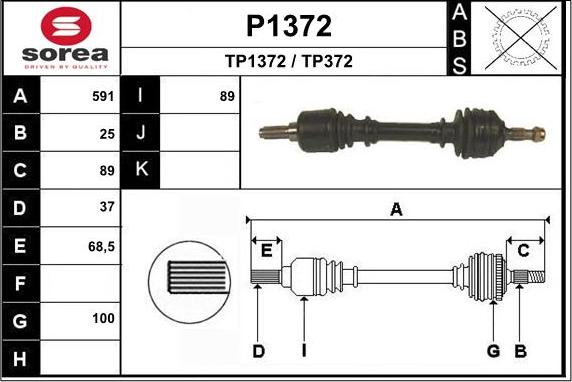 SNRA P1372 - Pogonska osovina www.molydon.hr