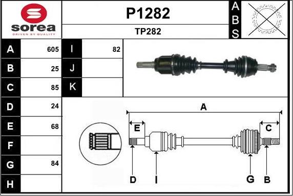 SNRA P1282 - Pogonska osovina www.molydon.hr