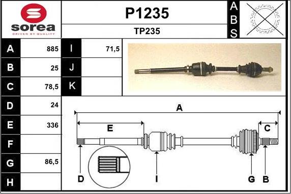 SNRA P1235 - Pogonska osovina www.molydon.hr