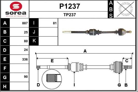 SNRA P1237 - Pogonska osovina www.molydon.hr