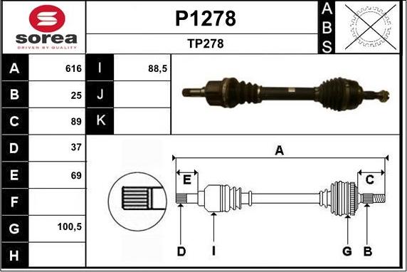 SNRA P1278 - Pogonska osovina www.molydon.hr