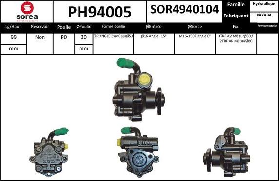 SNRA PH94005 - Hidraulična pumpa, upravljanje www.molydon.hr