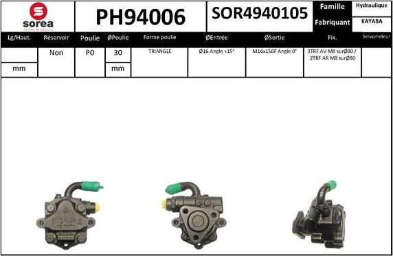 SNRA PH94006 - Hidraulična pumpa, upravljanje www.molydon.hr