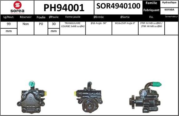 SNRA PH94001 - Hidraulična pumpa, upravljanje www.molydon.hr