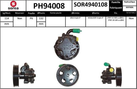 SNRA PH94008 - Hidraulična pumpa, upravljanje www.molydon.hr