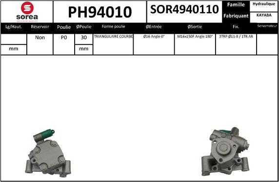 SNRA PH94010 - Hidraulična pumpa, upravljanje www.molydon.hr