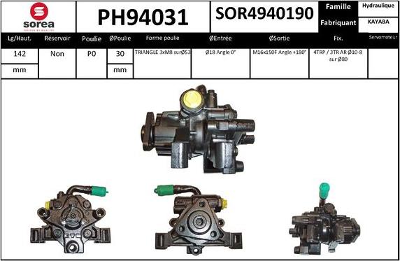 SNRA PH94031 - Hidraulična pumpa, upravljanje www.molydon.hr