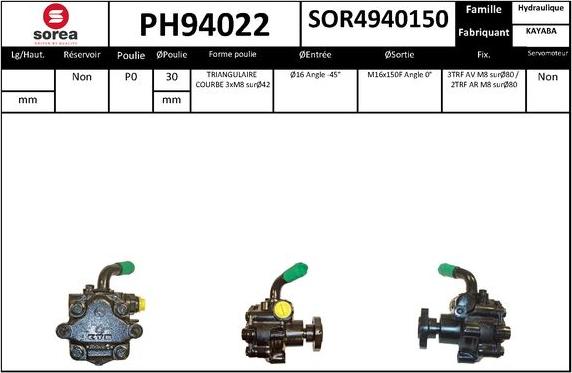 SNRA PH94022 - Hidraulična pumpa, upravljanje www.molydon.hr