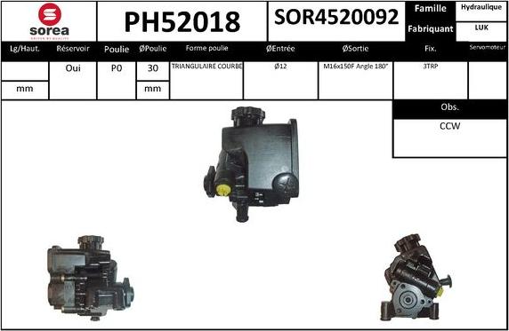 SNRA PH52018 - Hidraulična pumpa, upravljanje www.molydon.hr