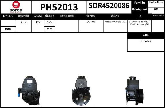 SNRA PH52013 - Hidraulična pumpa, upravljanje www.molydon.hr