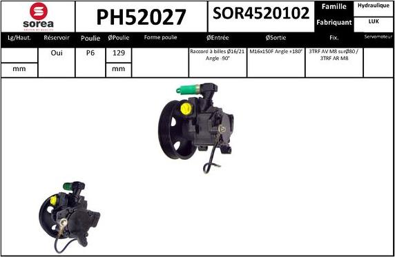 SNRA PH52027 - Hidraulična pumpa, upravljanje www.molydon.hr