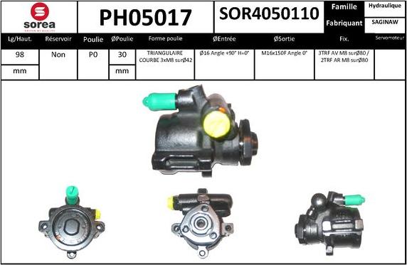 SNRA PH05017 - Hidraulična pumpa, upravljanje www.molydon.hr