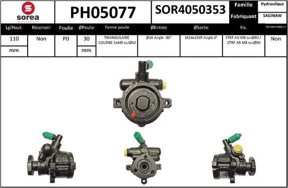 SNRA PH05077 - Hidraulična pumpa, upravljanje www.molydon.hr