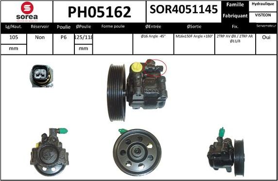 SNRA PH05162 - Hidraulična pumpa, upravljanje www.molydon.hr