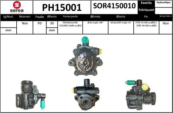 SNRA PH15001 - Hidraulična pumpa, upravljanje www.molydon.hr