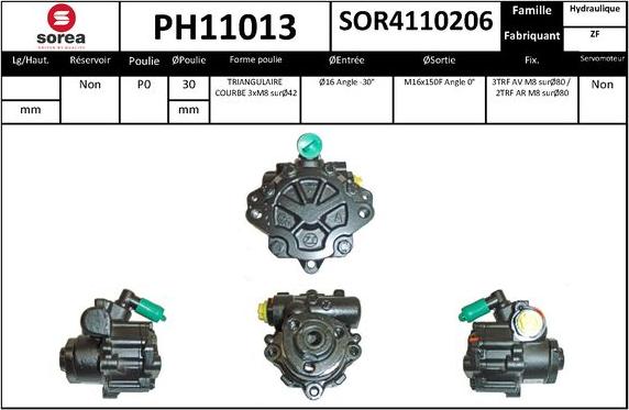 SNRA PH11013 - Hidraulična pumpa, upravljanje www.molydon.hr