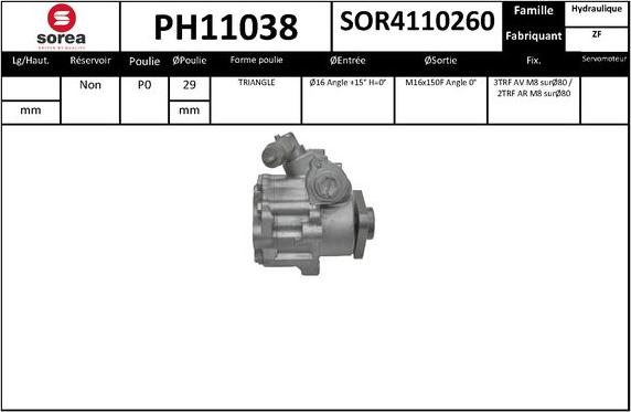 SNRA PH11038 - Hidraulična pumpa, upravljanje www.molydon.hr