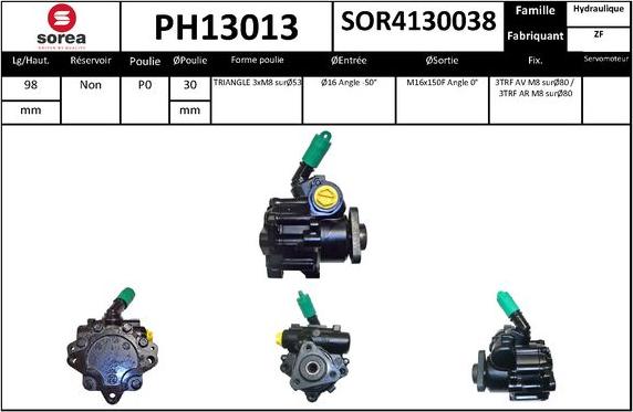 SNRA PH13013 - Hidraulična pumpa, upravljanje www.molydon.hr