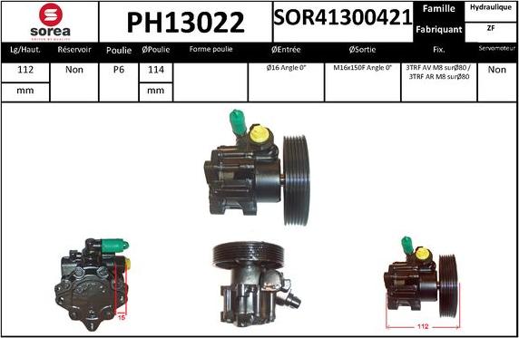 SNRA PH13022 - Hidraulična pumpa, upravljanje www.molydon.hr