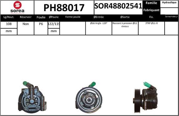 SNRA PH88017 - Hidraulična pumpa, upravljanje www.molydon.hr