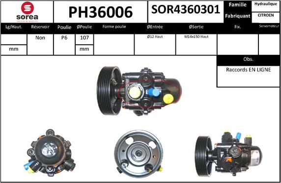 SNRA PH36006 - Hidraulična pumpa, upravljanje www.molydon.hr